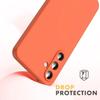 Coque de protection - Samsung - Galaxy A25 5G - Silicone Liquide - Ultra Slim - Orange