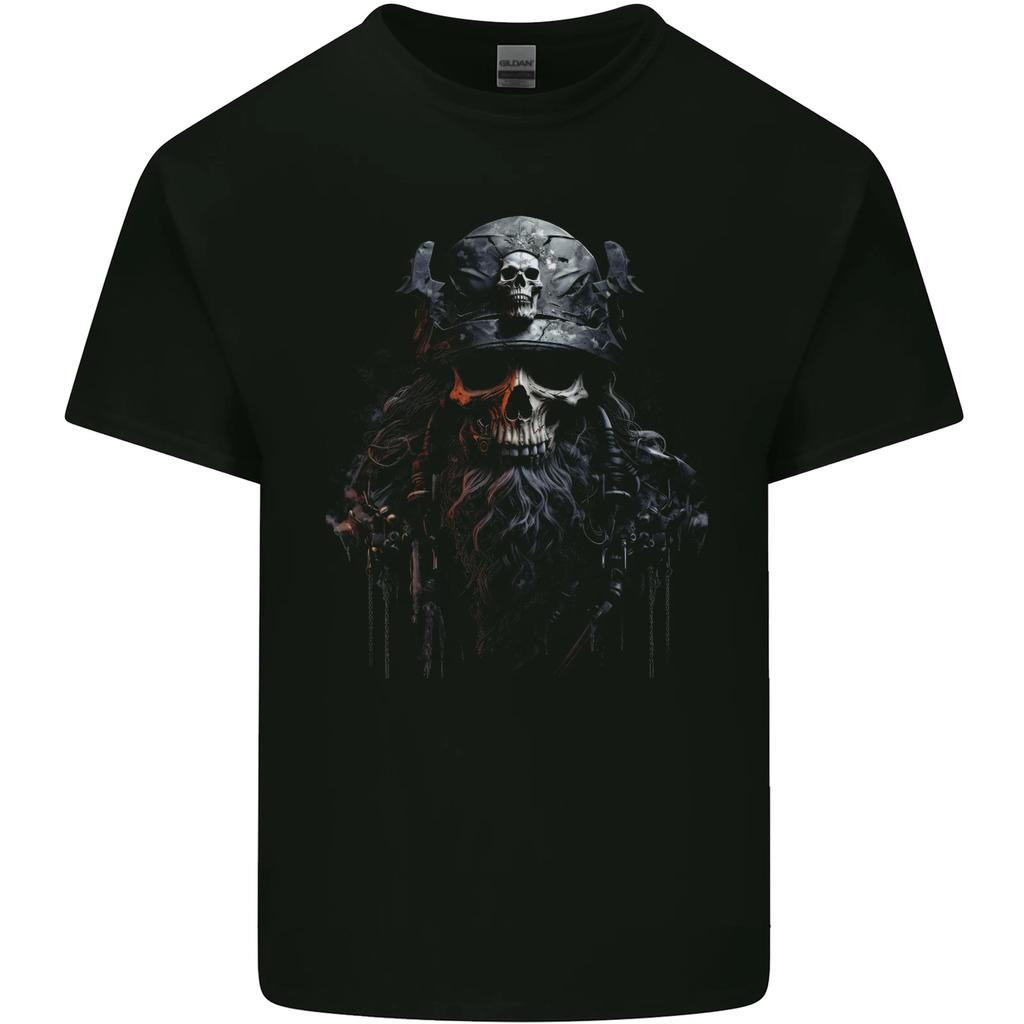 Hardknock Warrior Skull Viking Kids T-Shirt Childrens