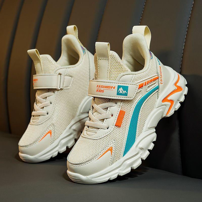 

Легкая обувь для мальчиков и девочек, сетчатые кроссовки для бега, возрастная, повседневная обувь, весенне-осенние универсальные модные кроссовки, детская обувь для детей среднего и старшего возраста 40 yards/inner length 25.5 cm