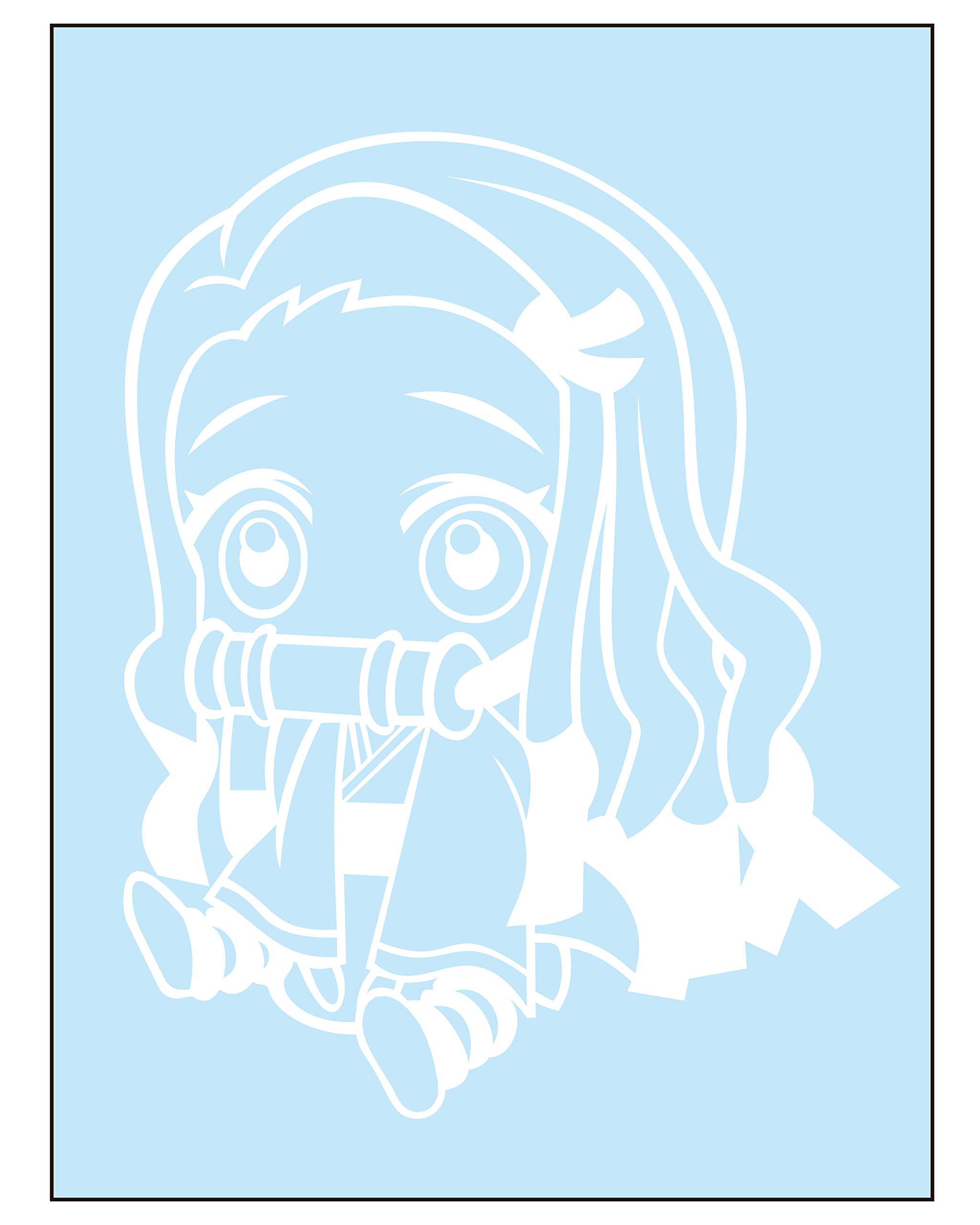 

Kamado Nezuko Chibi Character Cutting Sticker L White