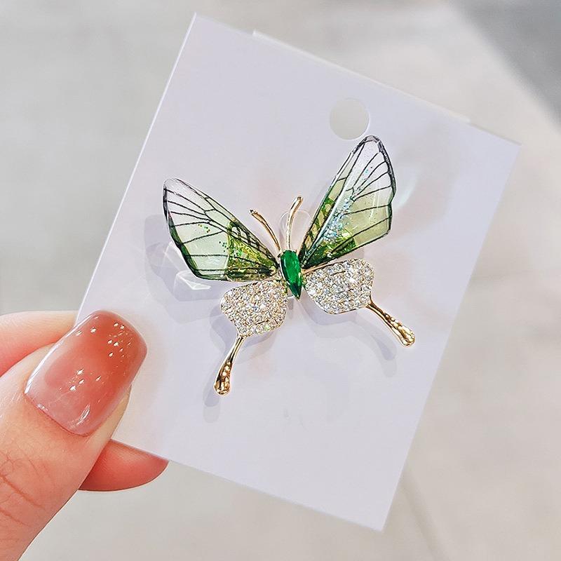 Butterfly Temperament Brooch High-end Design Individual and Fashionable Brooch High-end Women's Suit Pin