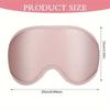 3D Contoured Sleep Mask - Soft Light Blocking Eye Cover with Adjustable Strap for Napping, Travel, Night Shift, Yoga Meditation