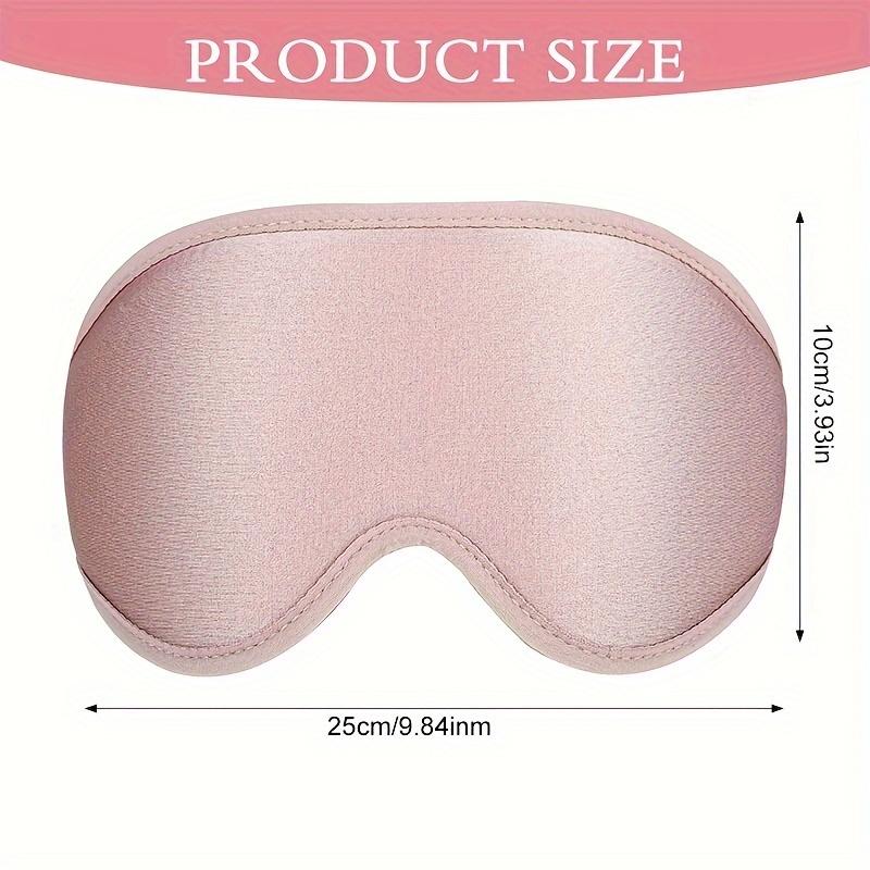 3D Contoured Sleep Mask - Soft Light Blocking Eye Cover with Adjustable Strap for Napping, Travel, Night Shift, Yoga Meditation