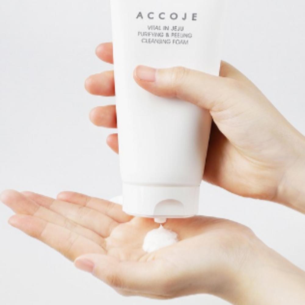 ACCOJE Vital In Jeju Reinigender & Peeling-Schaum 150ml