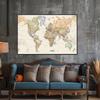 World Map,Polyester Wall Hanging,for Kids' Room,Living Room,Dorm Decor,Educational Decor,Wall Art,Travel Tools