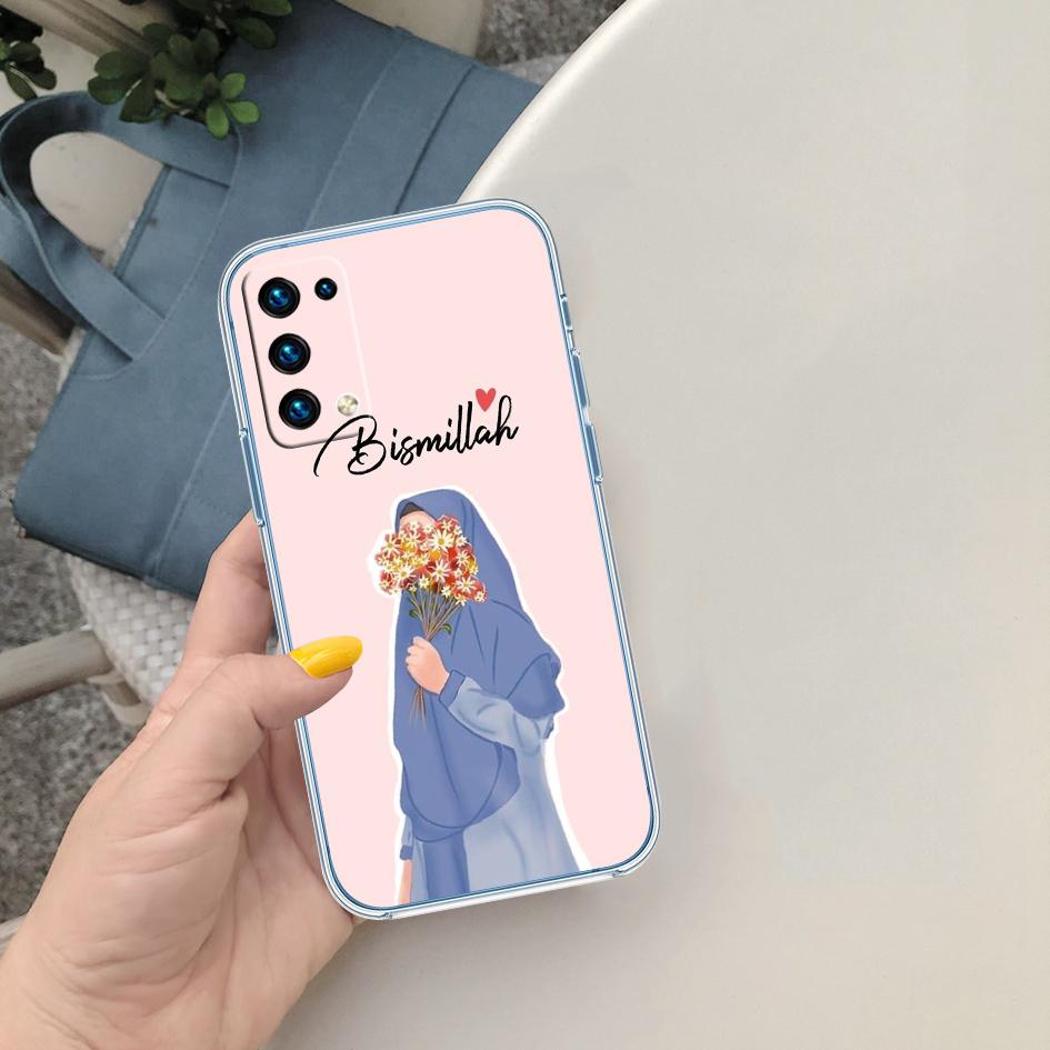 FM32 Muslim Girls Hijab Text Case for LG K22 K30 K40 K40S K41 K42 K50 K50S K51 K51S K52 K61 K62 K71 K92 Q60 Q61 V40 V50 V60