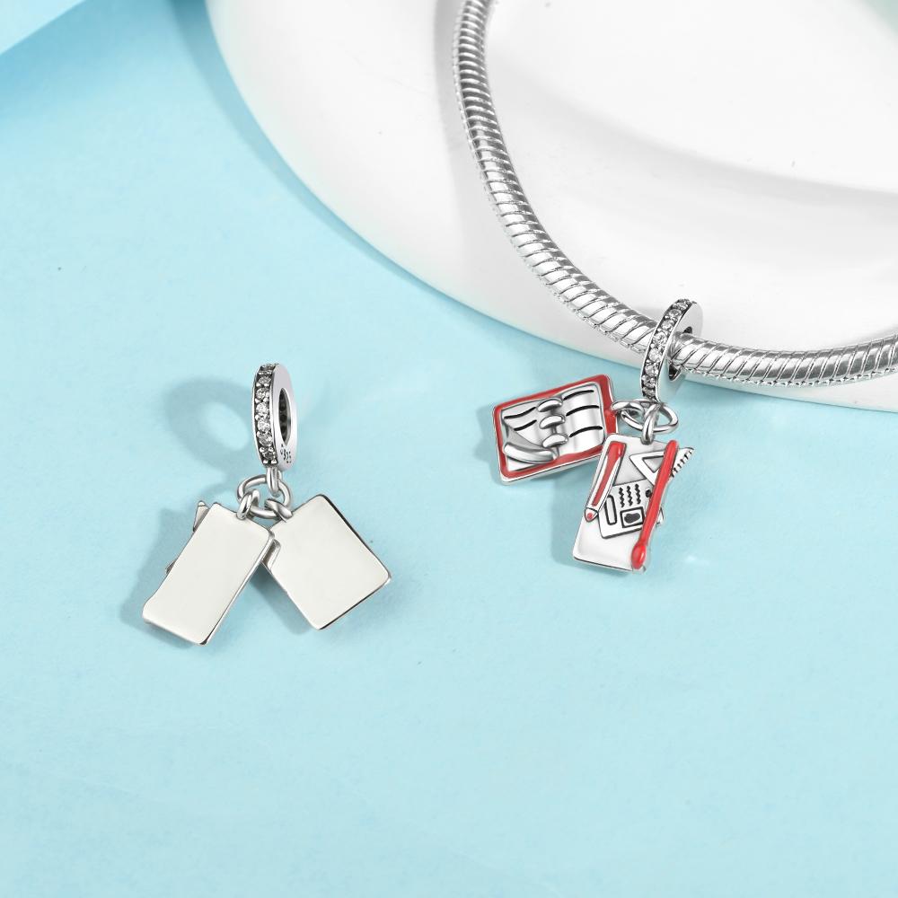 Charms Perlen Kupfer Grammophon Waldhorn Noten Schlagzeug Band Anhänger Perlen Passen DIY Armbänder Schmuck Geschenk