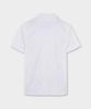 BROOKS BROTHERS Terry Cloth Fleece Jacquard Short Sleeve Polo (White) (Bbntmm7686Afm)