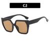 Simple polygonal flat glasses, new plain makeup, trendy fashion, anti-blue light glasses frame, retro glasses frame for women