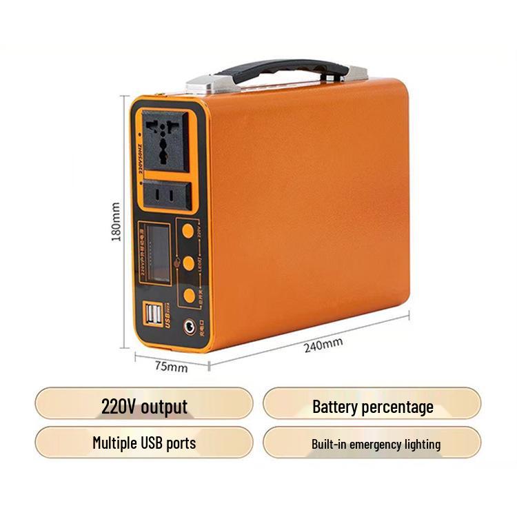 300W Portable Outdoor Power Bank - Large Capacity Emergency Energy Storage for Camping, 220V