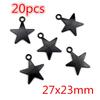 New Fashion Black Plated Charms Spider Star Wings Butterfly Horse Metal Alloy Pendant DIY Charms for Jewelry Making Findings