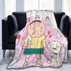 Crayons Shin Chans Anime Blankets Flannel Spring/Autumn Portable Warm Throw Blankets for Bedding Travel Plush Thin Quilt