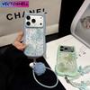 Cute Cat Ears Butterfly Transparent Lanyard Case for iPhone 17e 16 15 14 13 12 Pro Max 17 Air 11 Large Window Soft Edges Cover