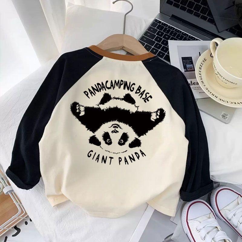 Kids Cartoon Print Raglan Sleeve Long Sleeve T Shirt Spring Autumn Boys Girls Baby Casual Base Layer Top 80