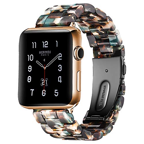 

Ремешок из смолы для Apple Watch ремешок 44 мм 40 мм iWatch ремешок 42 мм 38 мм браслет с пряжкой из нержавеющей стали Apple Watch series 3 4 5 se 6 For 42mm or 44mm