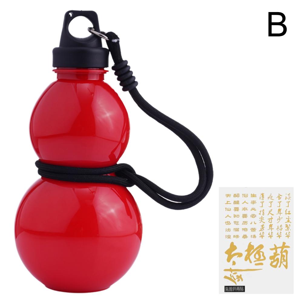Portable Gourd Water Bottle 750ML Large Capacity Sports Water Bottle With Strap Waist Rope Chinese Retro-Inspired Water Kettle
