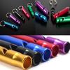 4 Stück/Set Aluminiumlegierung Kleine Pfeife Schlüsselanhänger Outdoor Survival Camping Notfall Sport Sicherheits-Pfeife