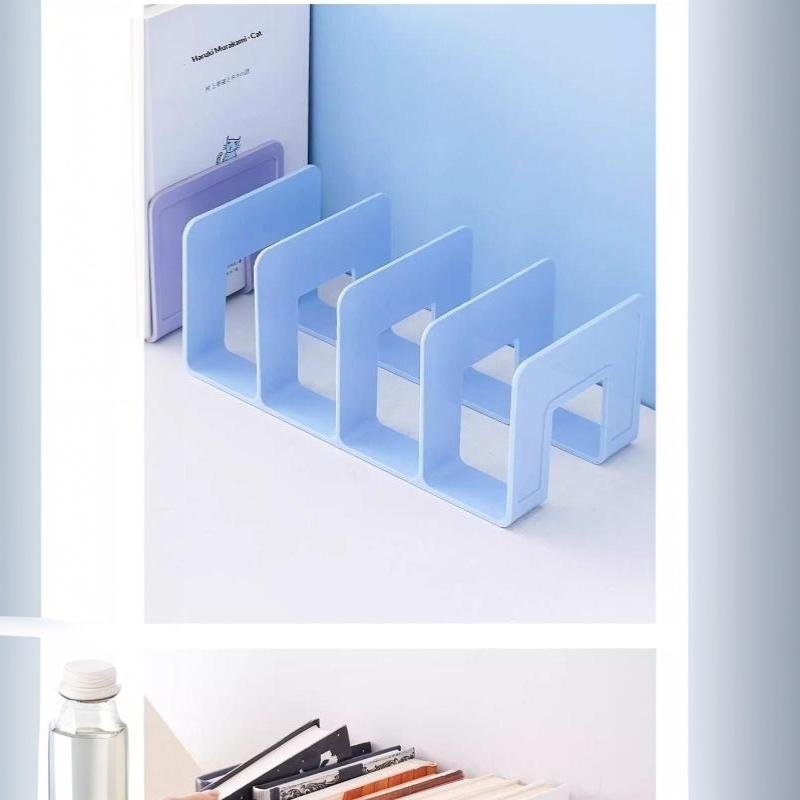 Multifunctional Bookends Stand Non-Slip Book Magazine Storage Organizer for School Office Students Home