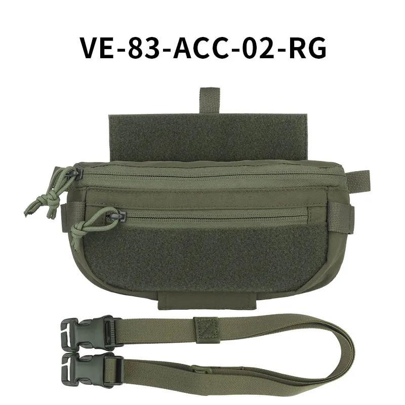

Compact Tactical Abdominal Dangler Pouch Quick Release Outdoor Camping Hunting Shoulder Bag Green