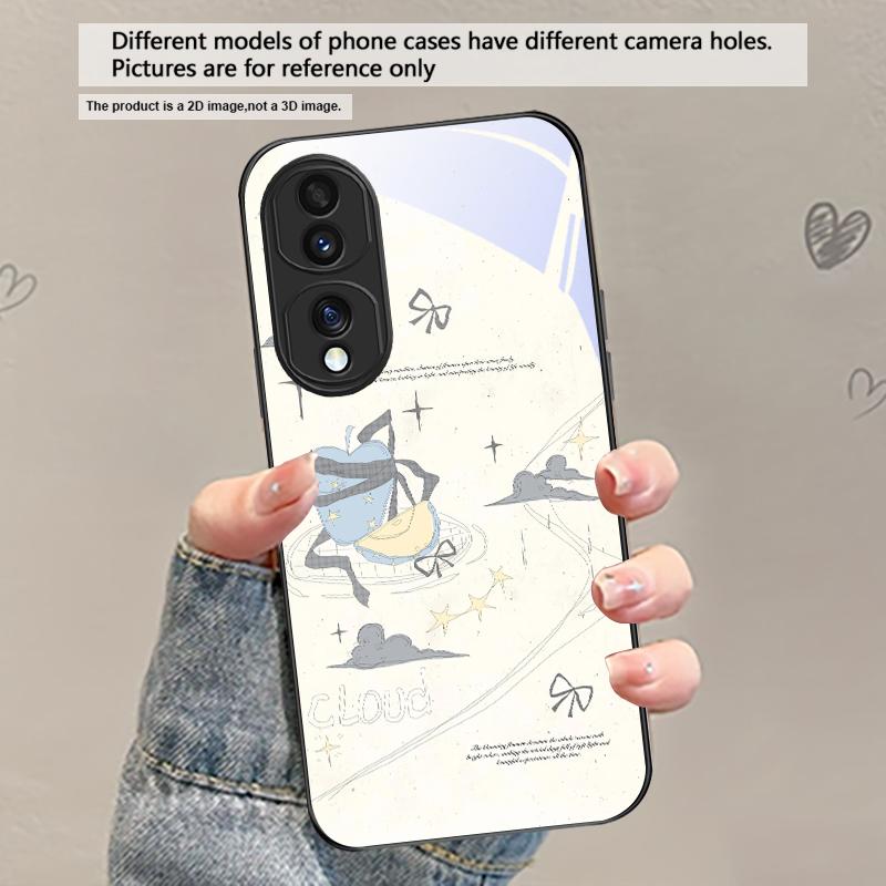 

Fresh and healing breeze For Honor X5 Plus X30 X9c Smart X5b X9a X30 Max X50i 30 Pro 50 Pro 70 90Smart 200 Lite Glass Phone Case Honor 90