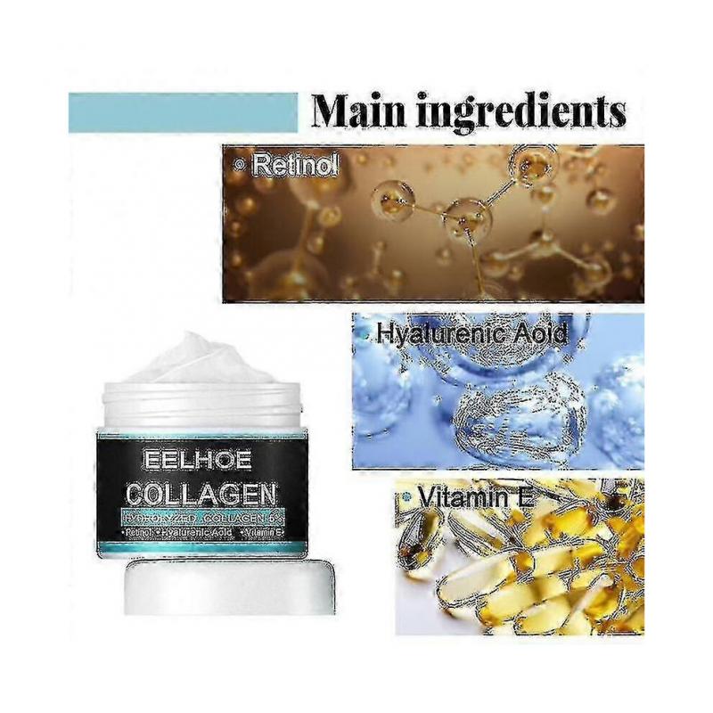 Männer Kollagen Anti-Falten Creme Hyaluronsäure Entfernen Straffend Lifting Aufhellend Gesichtspflege