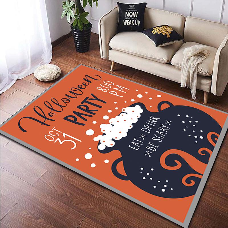Halloween New Year Gift HD Printing Area Carpet, Living Room Sofa Decorative Carpet, Anti-skid Mat, Alfombras Direct Shipment