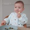 A-Class Waterproof Baby Eating Smock: Stain-Resistant Long-Sleeve Bib with Back-Button for All Seasons.
