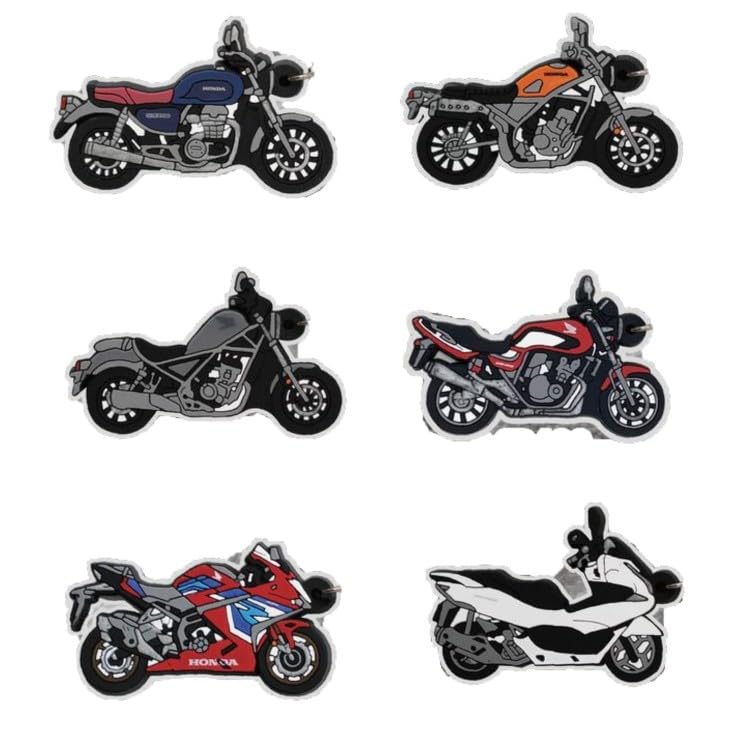 

Hon*da Motorcycle Rubber Keychain Vol.1 Medium-Sized Vehicle Edition [Complete Set of 6] Gacha
