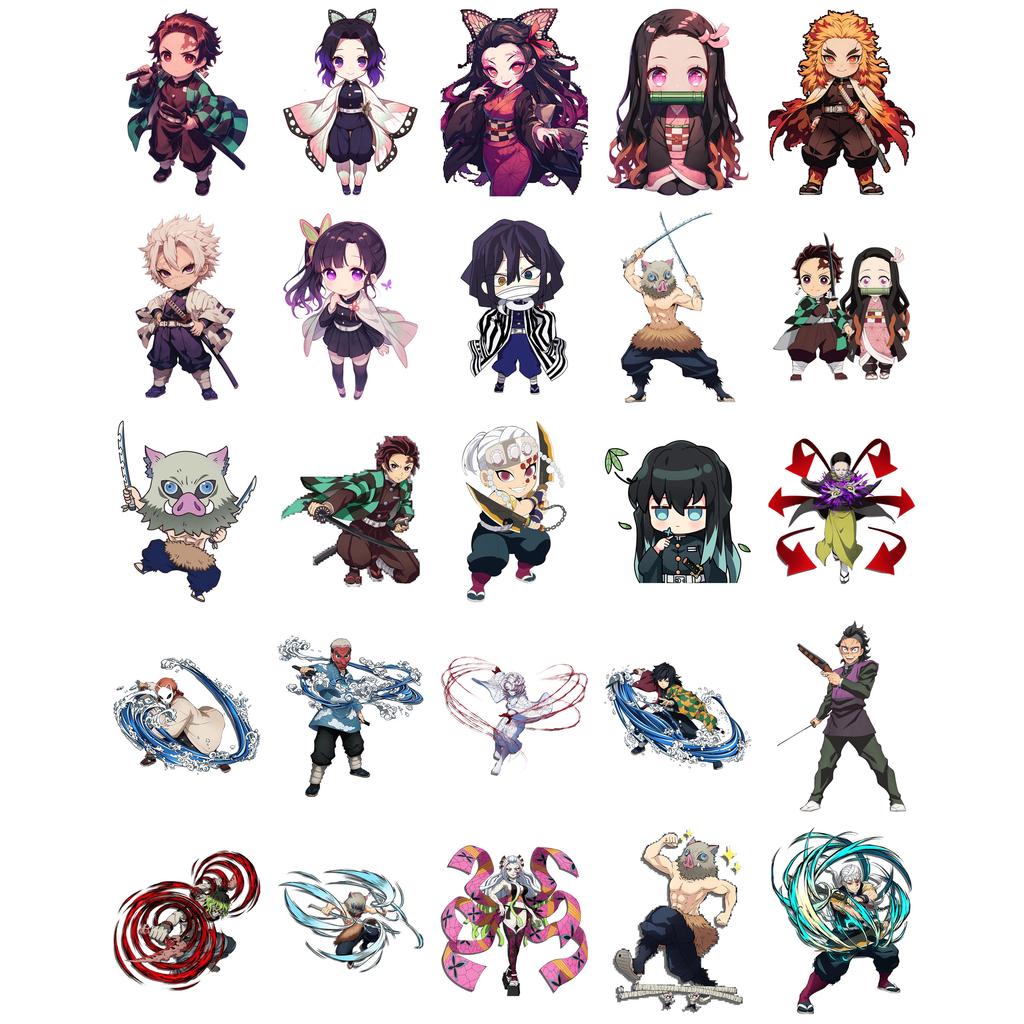 55/110/220Pcs stickers of Nezuko Kamado from Demon Slayer anime, suitable for DIY projects on phones laptops suitcases skateboards and graffiti