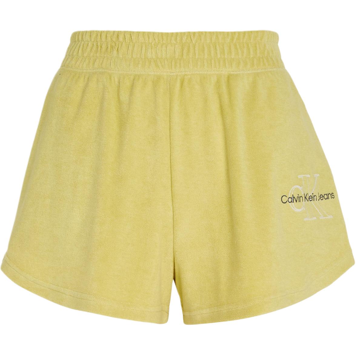 

Calvin Klein Solid Color Comfortable Versatile Three-Quarter Casual Shorts Women shorts Yellow J221304-KCQ