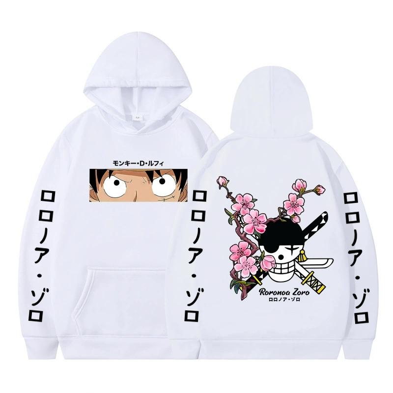 ONE PIECE Anime Hoodie Roronoa Zoro Hoodie Streetwear Hooded Sweatshirt Men Women Cosplay Sports