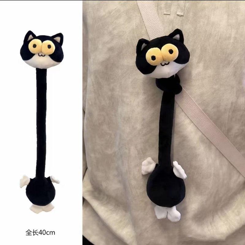 Long Neck Evil Sausage Dog & Chihuahua Plush Keychain Pendant Cute Stuffed Animal Doll for Machine Gift