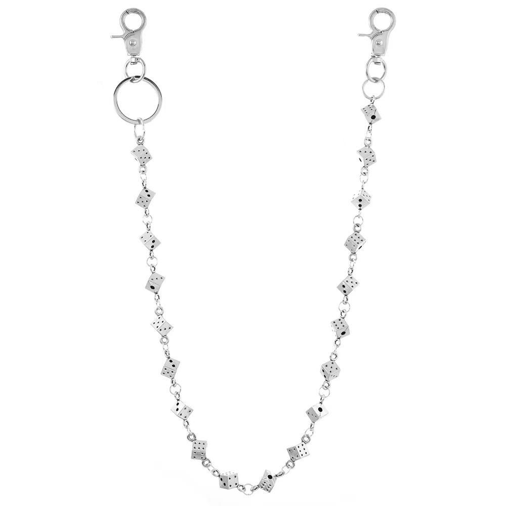 Stil Punk Întunecat European și American Zaruri Craniu Craniu Lanț de Talie Brățară Colier Lanț de Blugi Trendy Cool Personalitate Accesorii Hip Hop