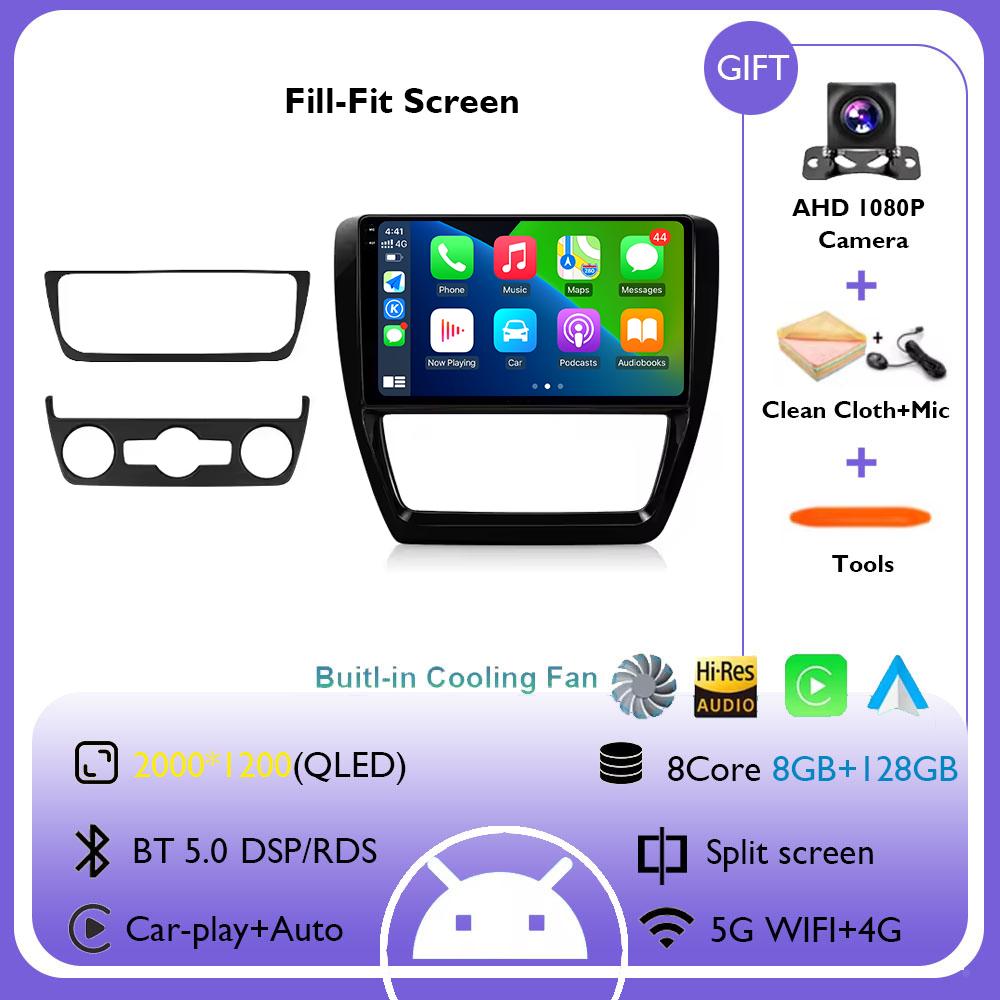 10inch Car Radio For Volkswagen VW Jetta 6 MK6 2011 - 2018 Wireless Carplay Android Auto Multimedia Player Car Stereo Navigation