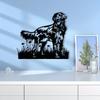 Flat-Coated Retriever Wandkunst Metaal Vintage IJzeren Beeld Tuin Huis Decoratie
