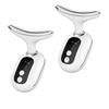 2Pcs Microcurrent Multifunctional Facial Neck Massager Wrinkle Removal For Women