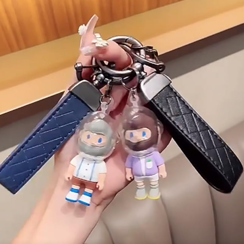 BetterJonny 2-Piece Key Chain, Carabiner, Zinc Alloy Fashionable Keychain, Horseshoe Ring, Easy to Install