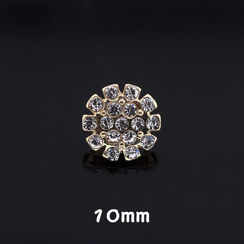 5pcs Bouton Diamant Cristal Manteau Veste Femme Petit Bouton Perle Parfumée Métal Diamant Cardigan Bouton Fourrure