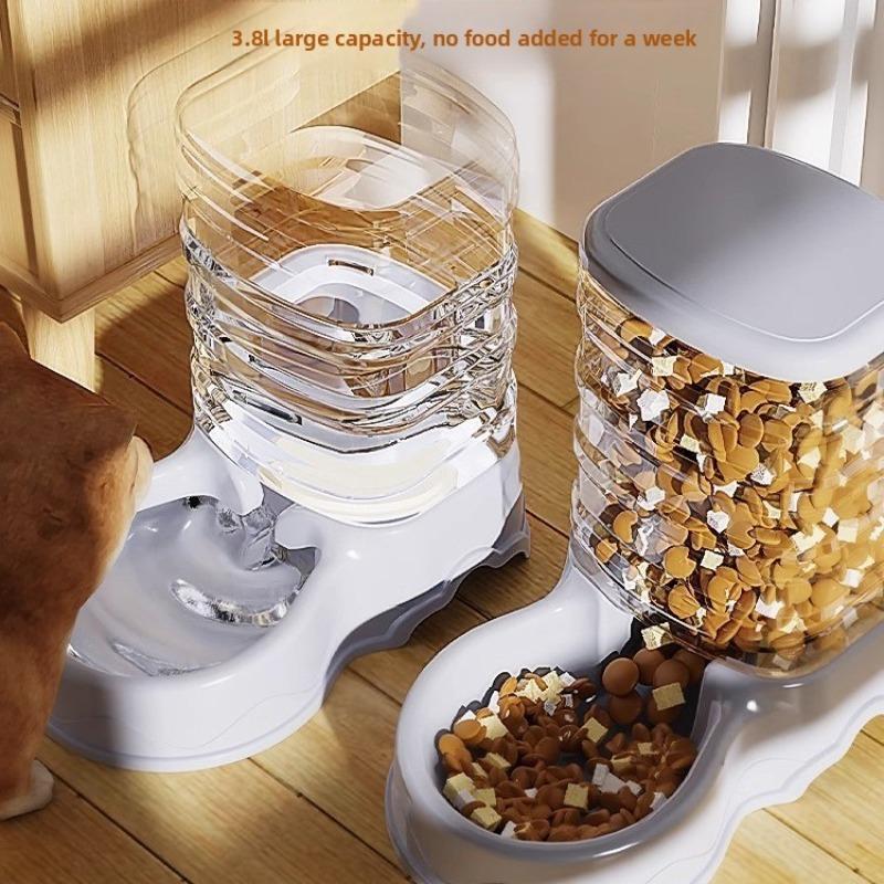 Automatic Feeder, Cat Food, Pet Dog, Water Dispenser, Water Flow, No Need To Plug In Electric Kettle
