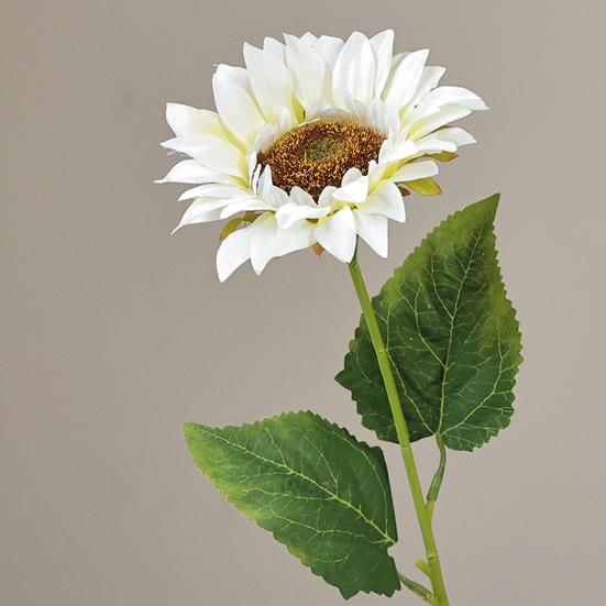 Simulated Sunflower Faux Flower with Bendable Stem Artificial Sunflower Branch for Home Office Wedding Parties Centerpiece