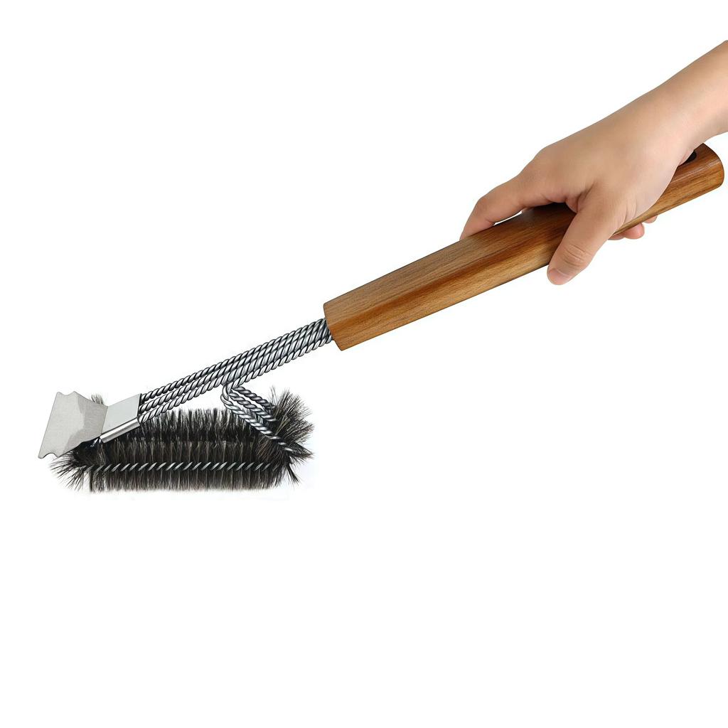 Stainless Steel Wire Brush BBQ Cleaning Brush Oil Brush BBQ Grill Brush BBQ Brush Cleaning Brush BBQ Tools