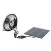 5W Solární panelový ventilátor pro venkovní chlazení USB Solární ventilátorová sada pro skleník kurník psí boudu