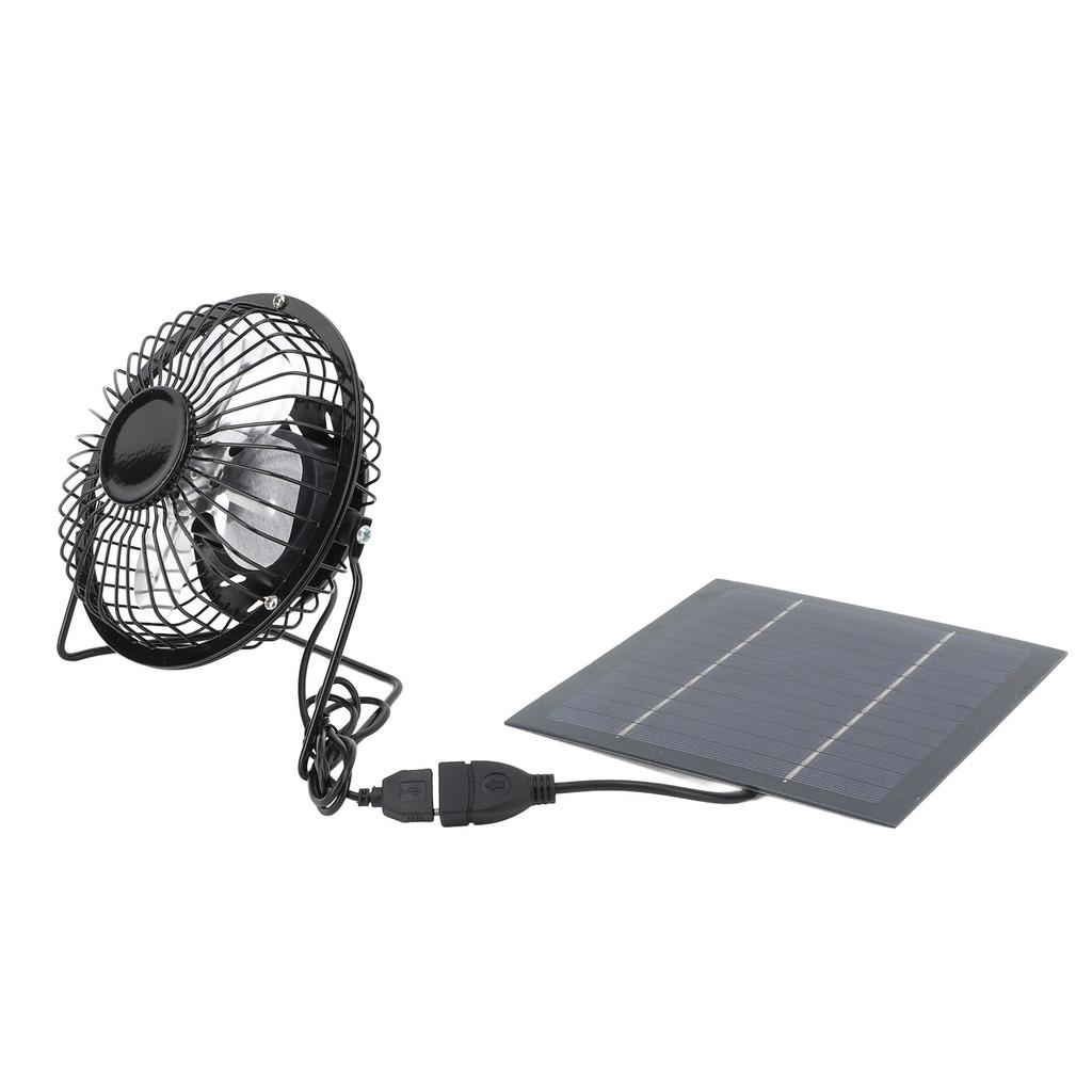 5W Solární panelový ventilátor pro venkovní chlazení USB Solární ventilátorová sada pro skleník kurník psí boudu