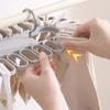 1/2pcs Space Saving Durable Folding Socks Drying Rack Multifunctional Clothes Hanger With 32 Clips Stable Underwear Hanging Clip