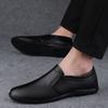 Genuine Leather Mens Shoes Casual Luxury Brand Soft Men Loafers Moccasins Breathable Slip On Male Boat Shoes Plus Size 35-46