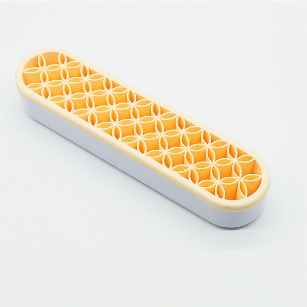 Punktuelle Silikon-Make-up-Pinsel-Aufbewahrungsbox & Lippenstift-/Augenbrauenstift-Halterständer