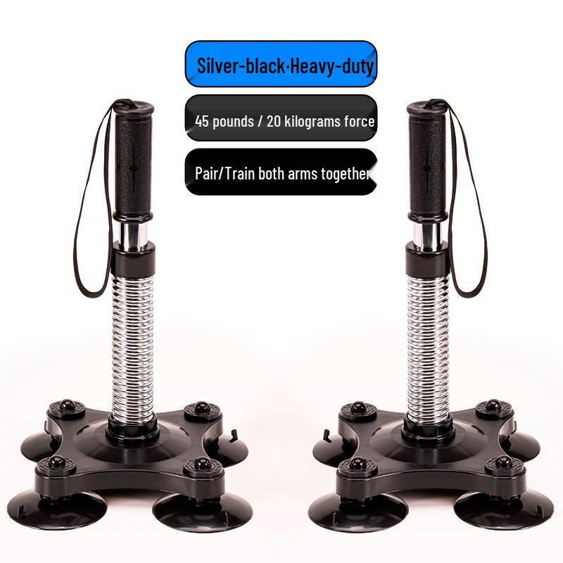 Spring Wrist Strength Training Exerciser with Suction Cup for Arm & Forearm Fitness