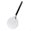 Perforated Pizza Peel Lightweight with Hanging Loop for Home Cooks L Blk Handle
