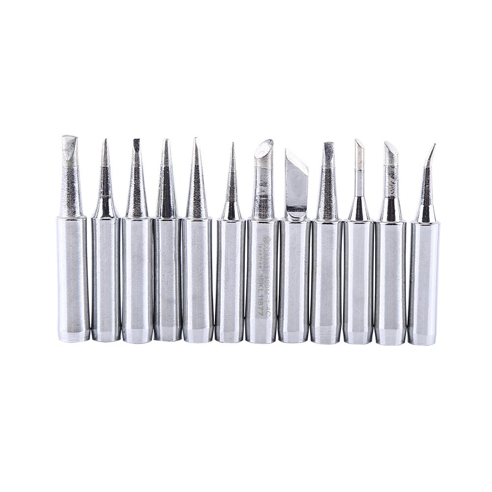 12Pcs   free Soldering Tip Solder Replacement Tips 900M T Rework Station Tool