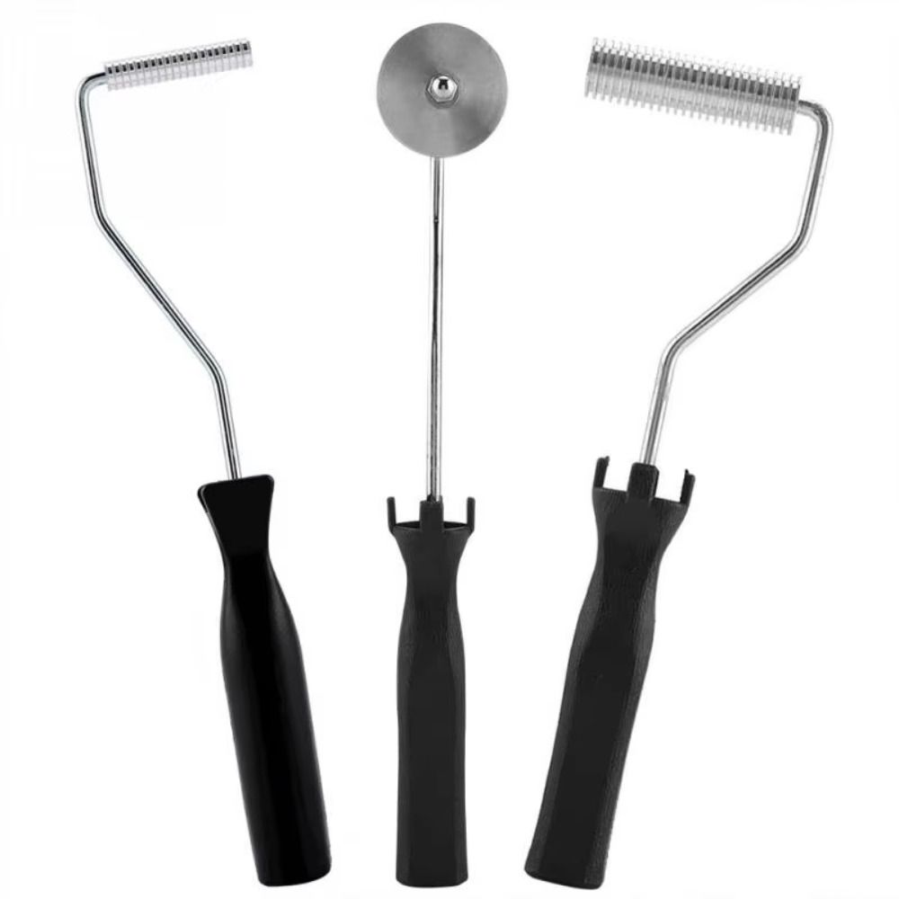 3pcs/set Multifunctional Fiberglass Roller Tools Wear Resistant Laminating Roller  Construction